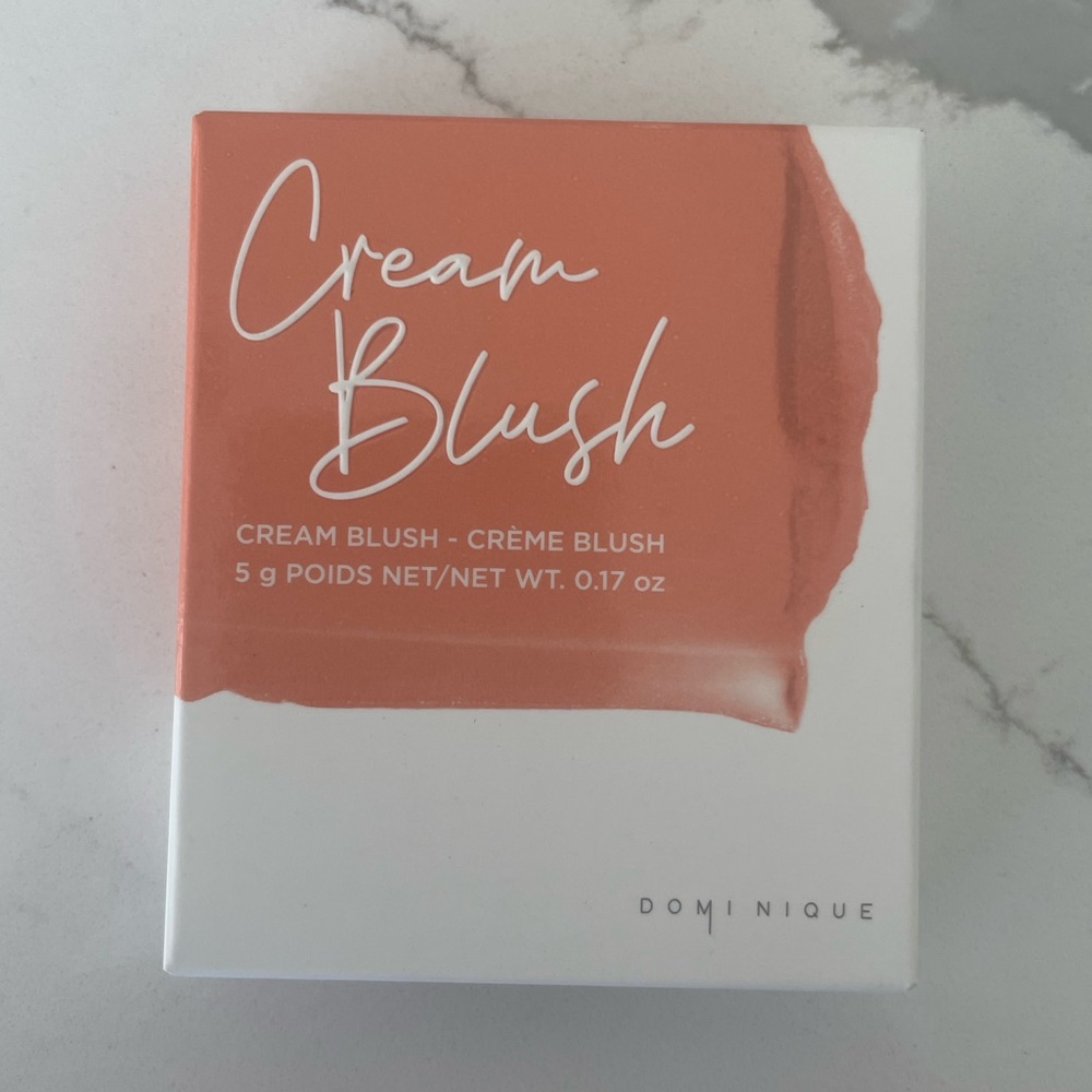 NIB Dominique Cosmetics silk tone cream blush in warm peach